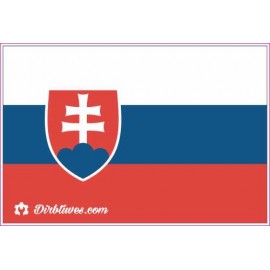 Nacionalinis vėliavos lipdukas - Slovakija